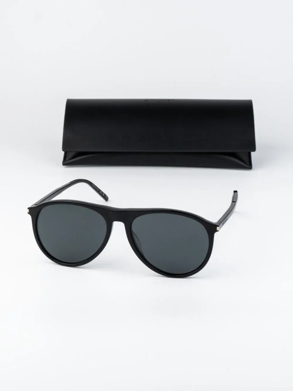 Saint Laurent Women Sunglasses Black Grey Pilot SL667 001 NEW AUTHENTIC